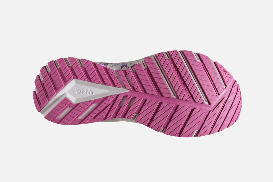 Brooks Revel 4 Road Running Shoes Womens White/Pink 087461-YJB